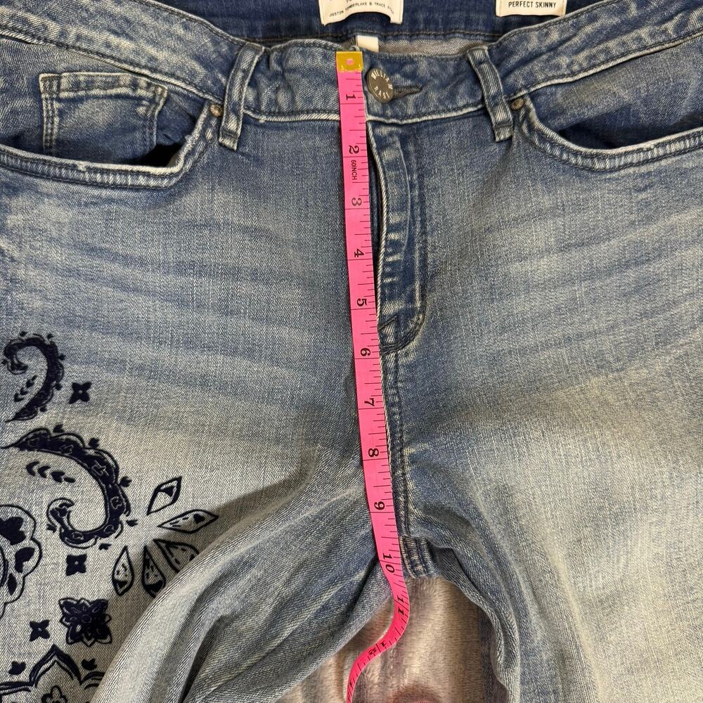 William Rast Velvet Style Floral Embroidered Perfect Skinny Jeans, 31 - Picture 5 of 11